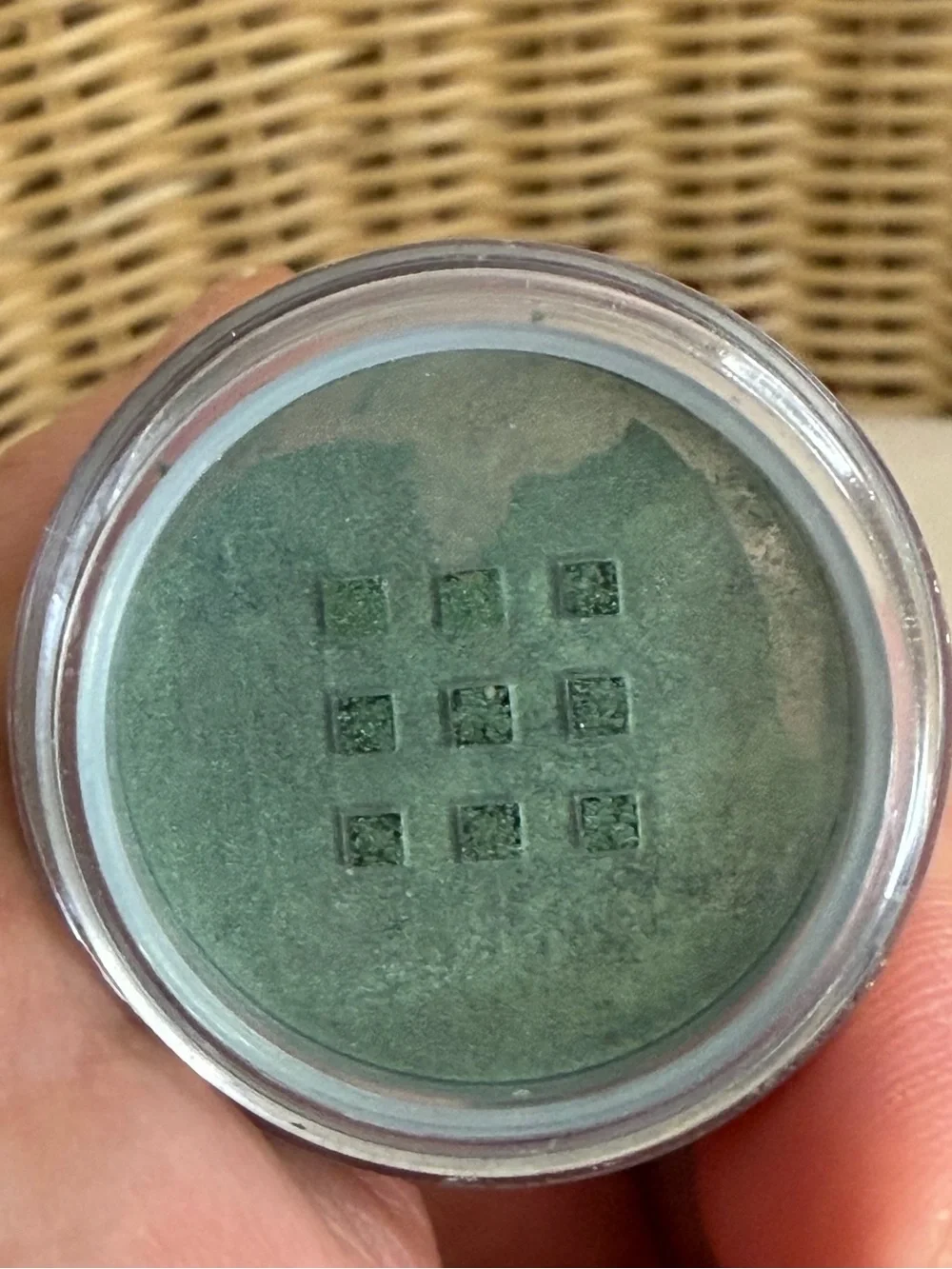 New Rare Jane Iredale 24-Karat Gold Dust Loose Shimmer Powder Color Green Tester